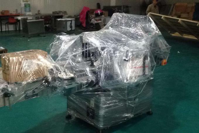 Mesin pelabelan Aluminium Alloy Opp Vial untuk botol bundar, mesin pelabelan industri