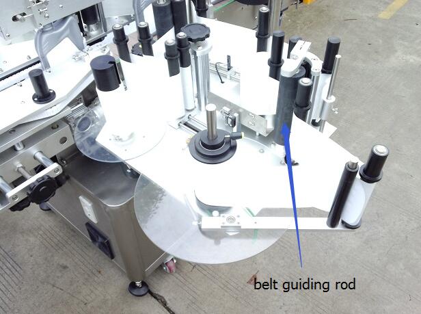 Objek mendeteksi mesin pelabelan stiker sisi ganda otomatis mata ajaib dengan meja putar