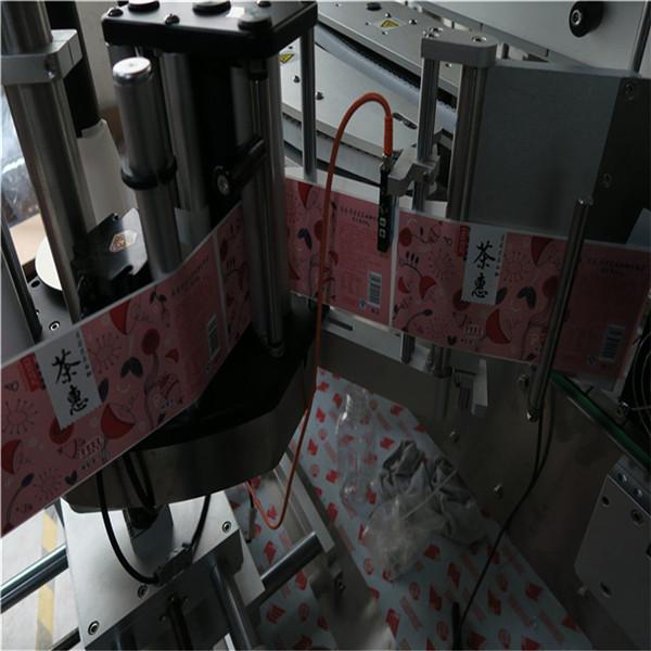 Mesin Pelabelan Botol Bulat / Aplikator Label Permukaan Datar Otomatis Penuh