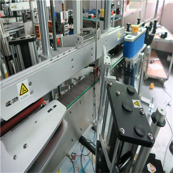 Three Linear Self Adhesive Labeling Machine depan / belakang / leher Minuman / Makanan / Bahan Kimia Harian