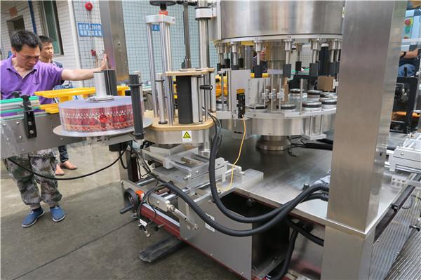 Mesin Pelabelan Stiker Rotary CE Tunggal Botol Otomatis Penuh Bersayap