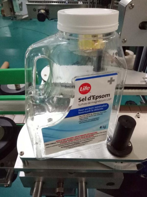 Mesin Pelabelan Botol Air Khusus, Mesin Labeler Bench Otomatis Untuk Sisi Ganda
