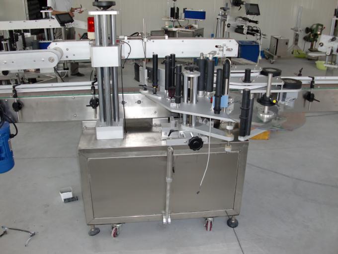 Botol plastik dan kaca PLC mengontrol mesin pelabelan stiker sisi ganda otomatis motor servo