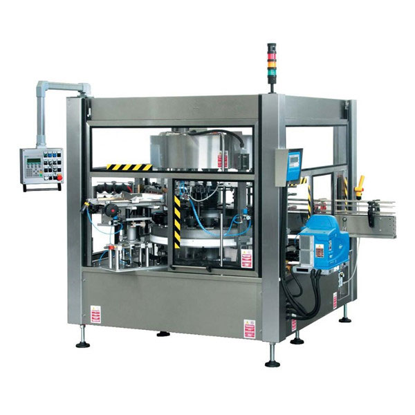 Mesin Pelabelan Stiker Rotary Bersayap Botol Penuh Otomatis