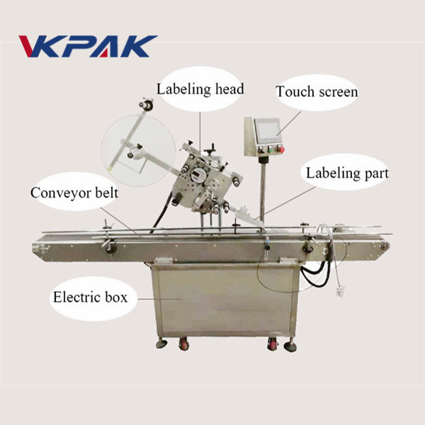 Mata Listrik Otomatis Mesin Pelabelan Label Permukaan Datar Aplikator Lebih Ringan