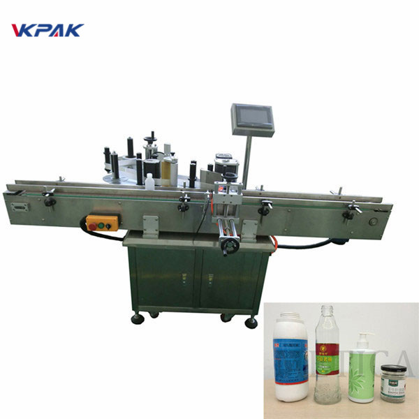 Self-Adhesive Double Sides Round Bottle Automatic Can Labeling Machine
