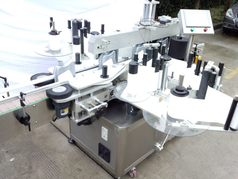 Cina CE Sertifikat Peralatan Pelabelan Botol Otomatis Botol Kaca Pemasok Stiker Sisi Ganda