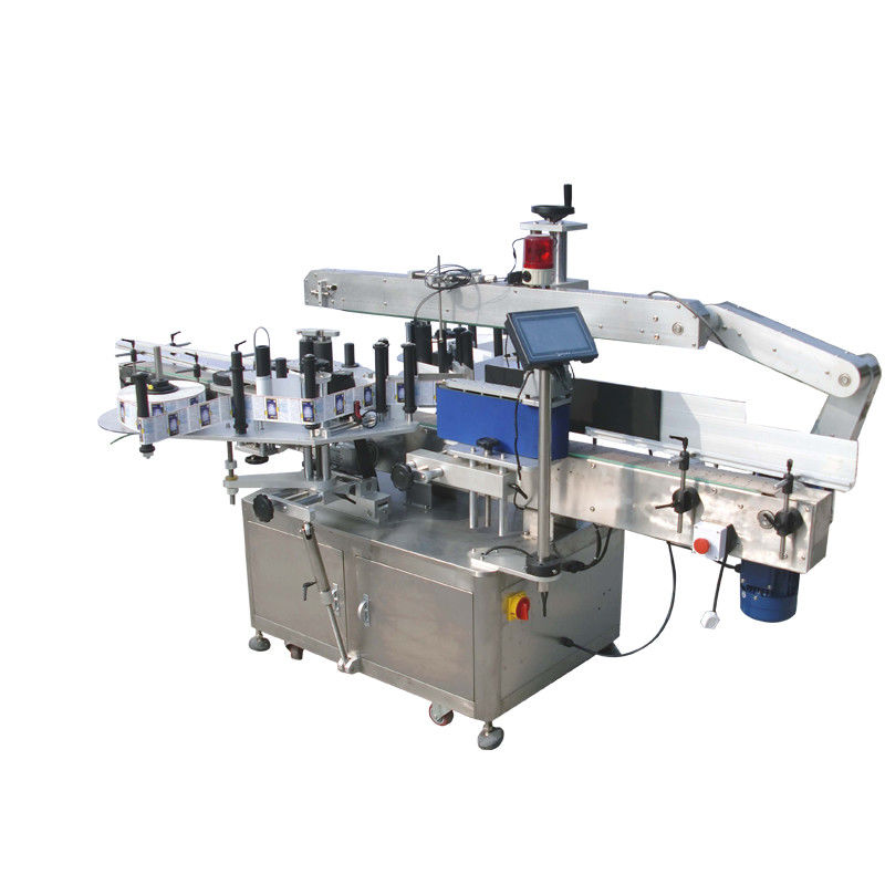 China Round Bottles Double Side Sticker Labeling Machine Untuk Minuman, Makanan, Pemasok bahan kimia