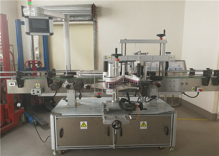 Cina 2 Kepala Depan Dan Belakang Mesin Pelabelan Stiker Sisi Ganda Untuk pemasok Botol Oval