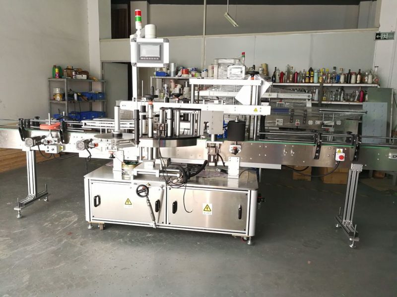 Mesin Pelabelan Botol Bulat China / Pemasok Aplikator Label Permukaan Datar Otomatis Penuh