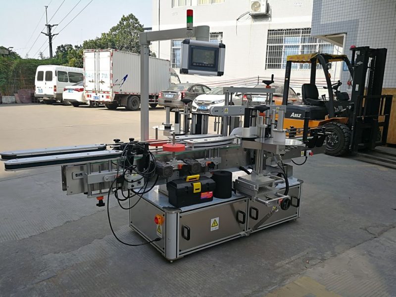 Cina Shampoo Botol Mesin Pelabelan Sisi Ganda Lengket pemasok Otomatis Penuh