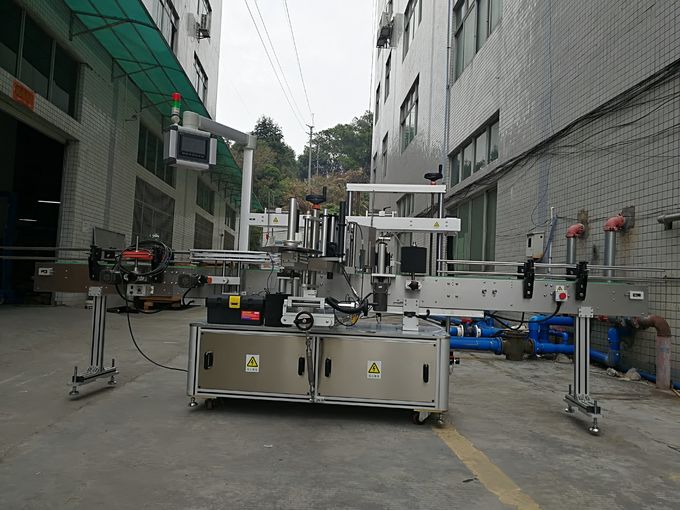 Sticker Self Adhesive Depan-Belakang Sistem Pelabelan Otomatis Kontrol PLC