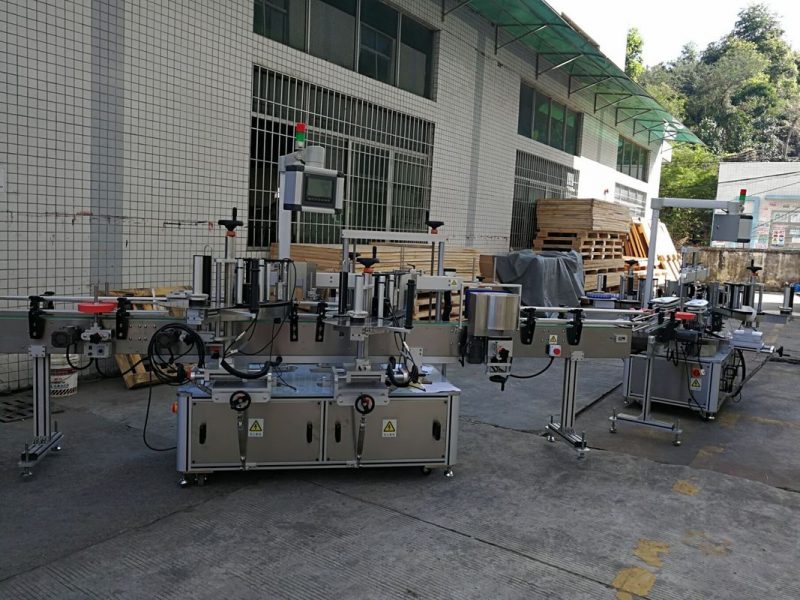 Mesin Pelabelan Stiker Botol Datar / Persegi Cina Pemasok Kapasitas 5000-8000B / Jam Otomatis Penuh